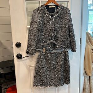 Tory Burch Tweed jacket and skirt both size 8!